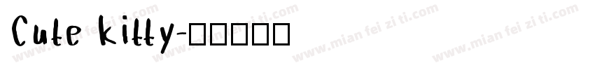 Cute Kitty字体转换